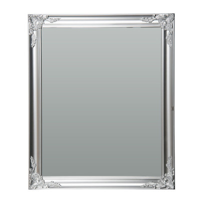 Zeker flexibel van mening zijn Halspiegel Barok - 50x60 cm - zilver | Xenos
