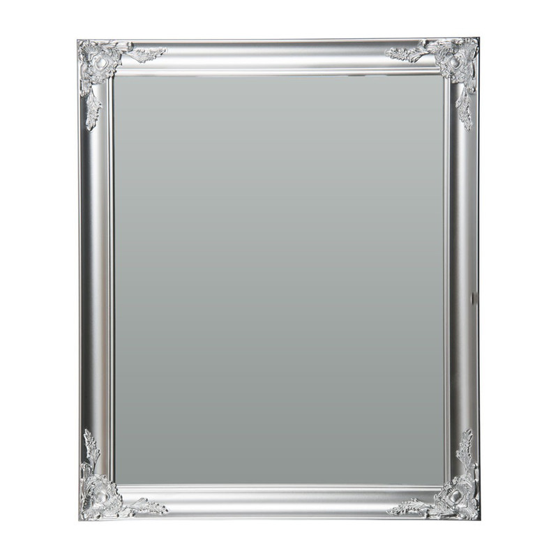 Aanklager Oordeel Uitdrukking Halspiegel Barok - 50x60 cm - zilver | Xenos