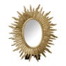 Spiegel zon ovaal - goud - 31x27 cm