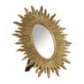 Spiegel zon ovaal - goud - 31x27 cm