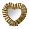 Spiegel hart klein - goud - 17x17 cm