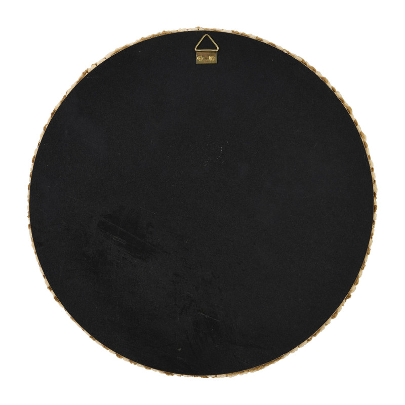 Wandspiegel ruit - bruin - ø28 cm