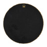 Wandspiegel ruit - bruin - ø28 cm
