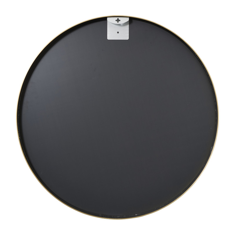 Wandspiegel aluminium - goudkleurig - ø70 cm