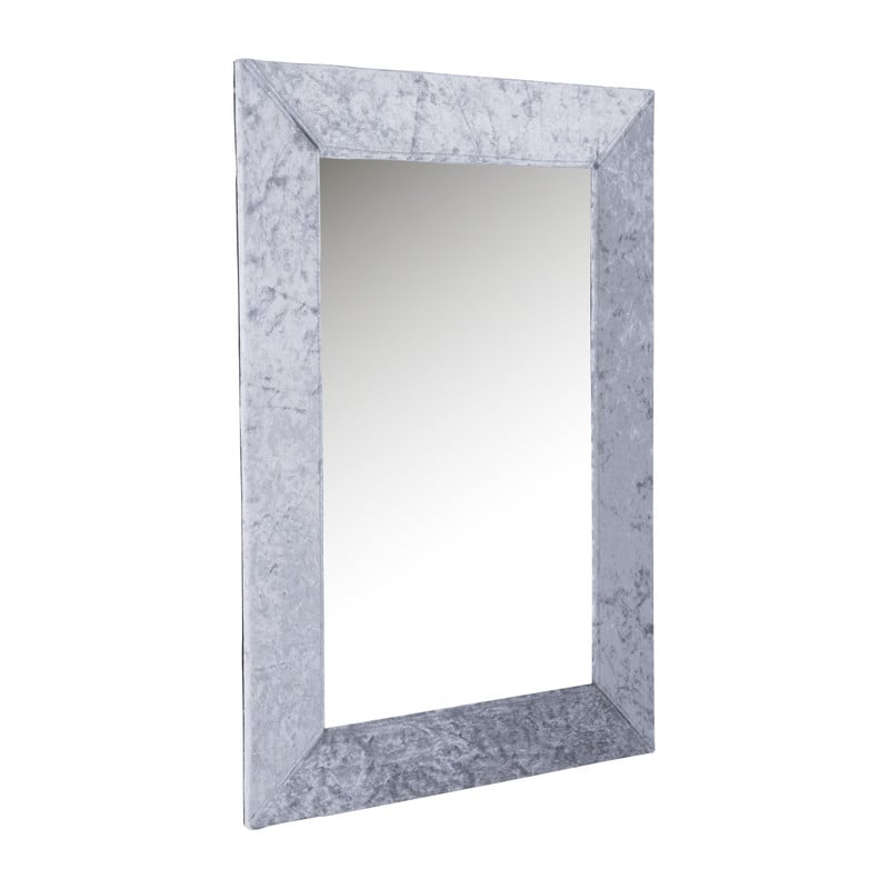  Spiegel fluweel - zilver grijs - 50x70cm
