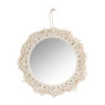 Spiegel met macrame rand - ø36 cm