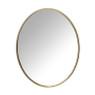 Spiegel ovaal - goudkleurig - 50x40 cm