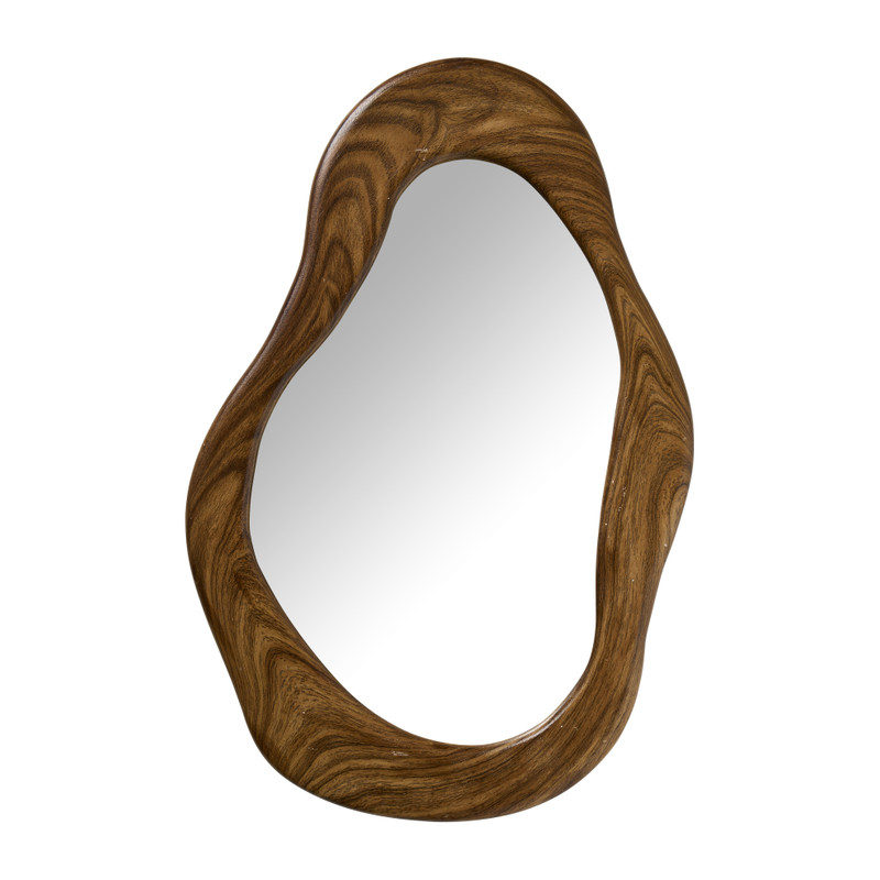 Spiegel organisch hout - naturel - 30x45x1.8 cm
