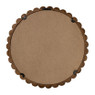 Spiegel bolletjes d37 cm - bruin - 37x37x2 cm