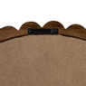 Spiegel bolletjes d37 cm - bruin - 37x37x2 cm