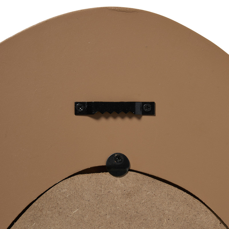 Spiegel relief streep - bruin - 40x29.5x1.5 cm