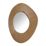 Spiegel relief streep - bruin - 40x29.5x1.5 cm