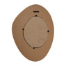 Spiegel relief streep - bruin - 40x29.5x1.5 cm