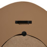 Spiegel relief streep - bruin - 40x29.5x1.5 cm