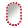 Spiegel streep / - rood - 35x1.5x52.5 cm
