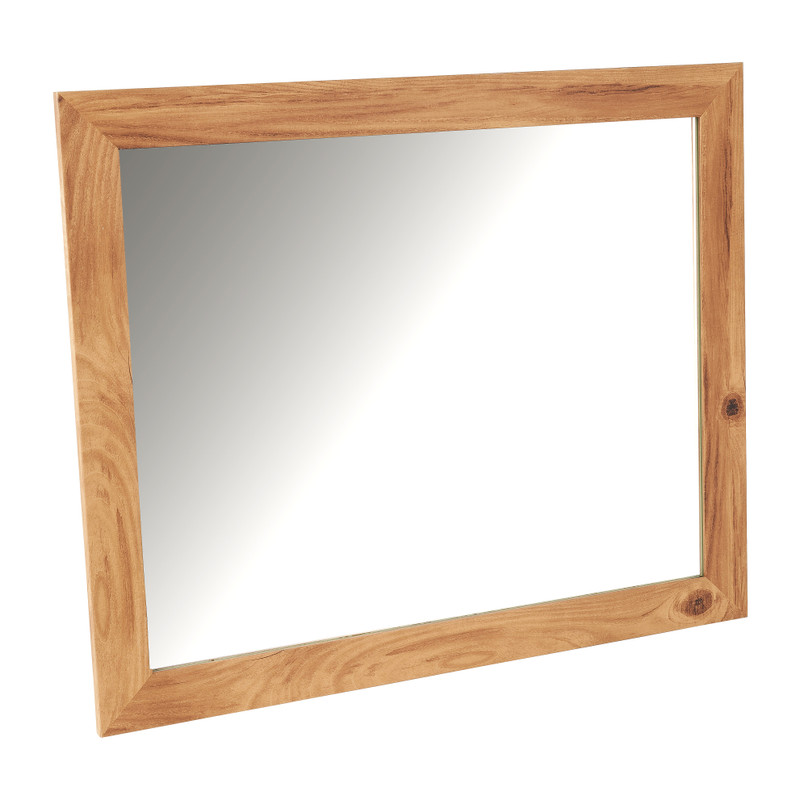 Super Spiegel met houten lijst - 57.5x47.5 cm | Da's leuk van Xenos HA-61