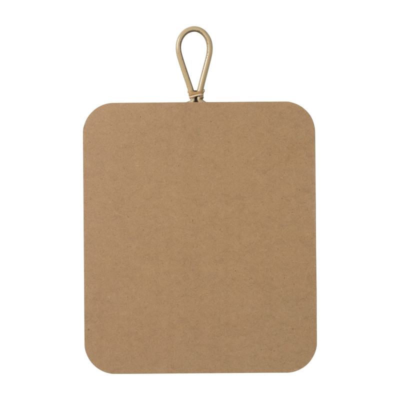 Spiegel rotan rechthoek - naturel - 45x30 cm