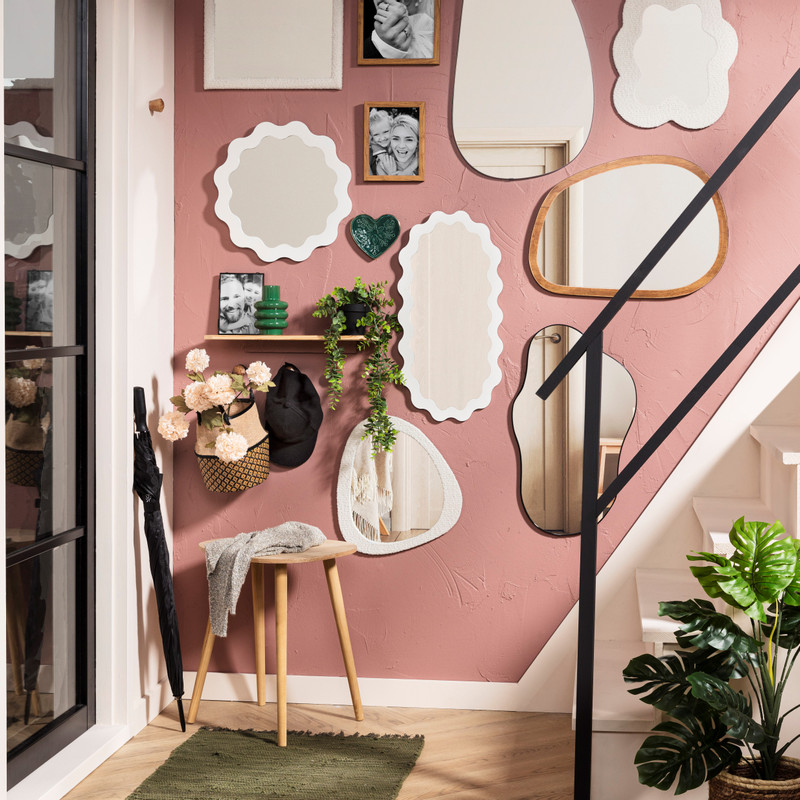 Spiegel organic - zwart - 60x34.5 cm