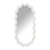 Spiegel met golfrand - wit - 30x60 cm