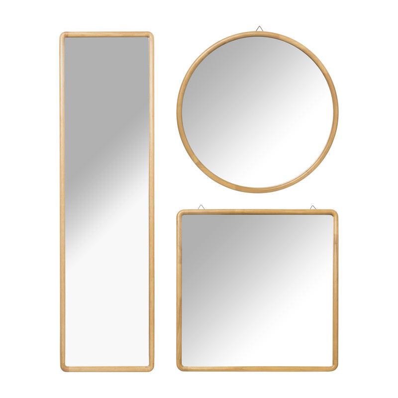 Spiegel Lindt - rond - bruin - ø60 cm