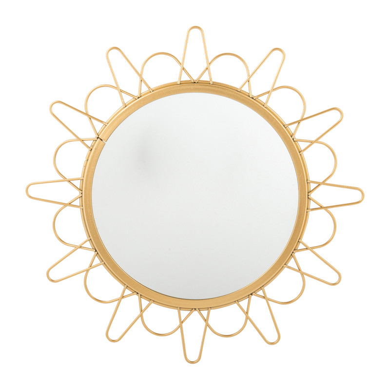 Zonnespiegeltje - goud - 30 cm