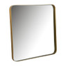 Spiegel metaal - goudkleurig - 40x40 cm