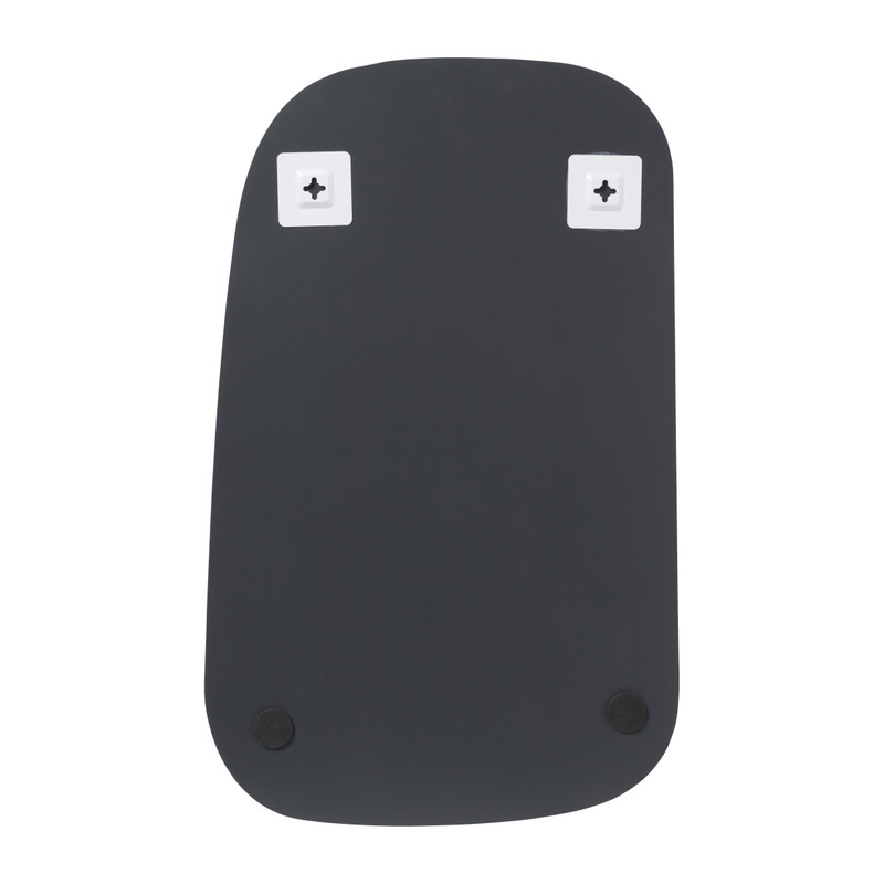 Spiegel organisch - zilverkleurig - 60x37 cm