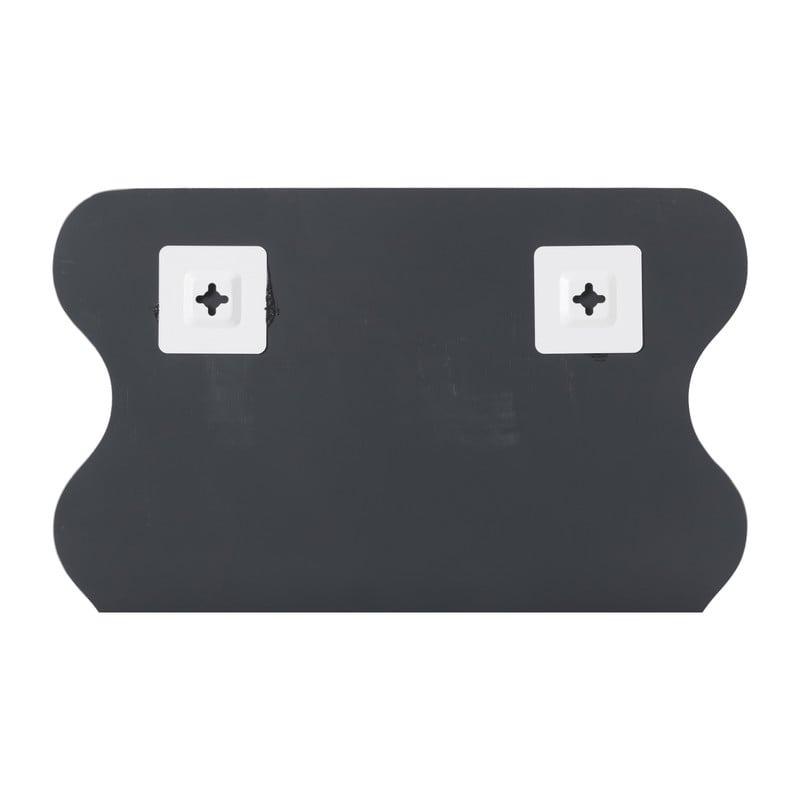 Spiegel organisch met golfrand - zilverkleurig - 50x37 cm