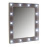 Spiegel met LED lichtjes - 39x49 cm