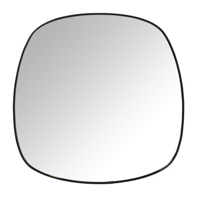 Spiegel basic - zwart - 32.5x32.5 cm