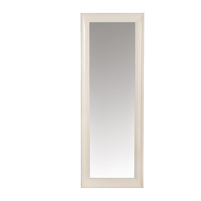 voorwoord Becks vertaling Spiegel deurhanger glossy - wit - 50x140 cm | Xenos