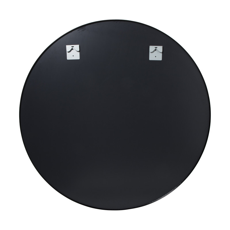 Ronde spiegel - ø120 cm - zwart metalen lijst