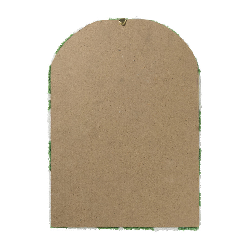 Spiegel Nagano ronde top - groen/wit - 37x27.5 cm