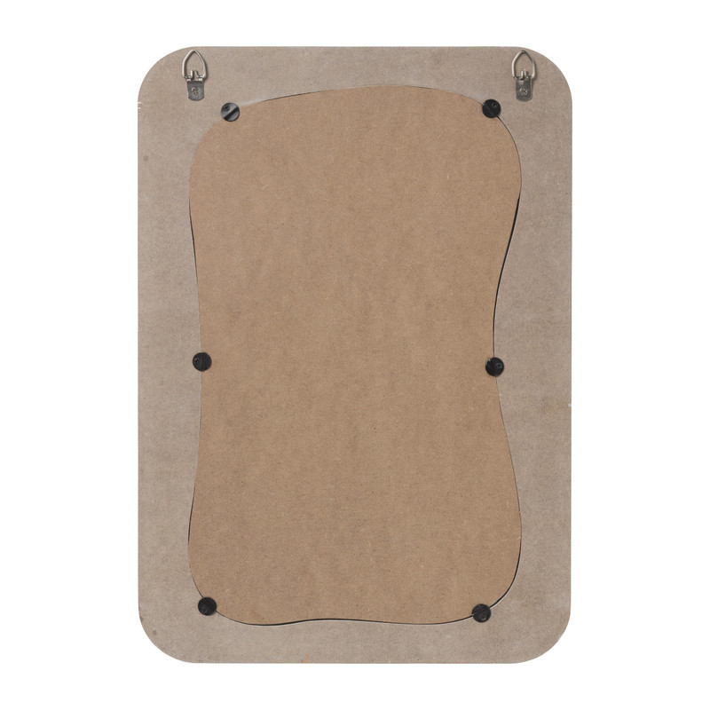 Spiegel wave - wit - 40x28 cm