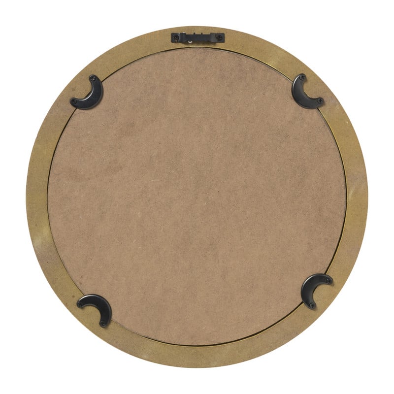 Spiegel geblokt rond - roze/oranje - ø30 cm