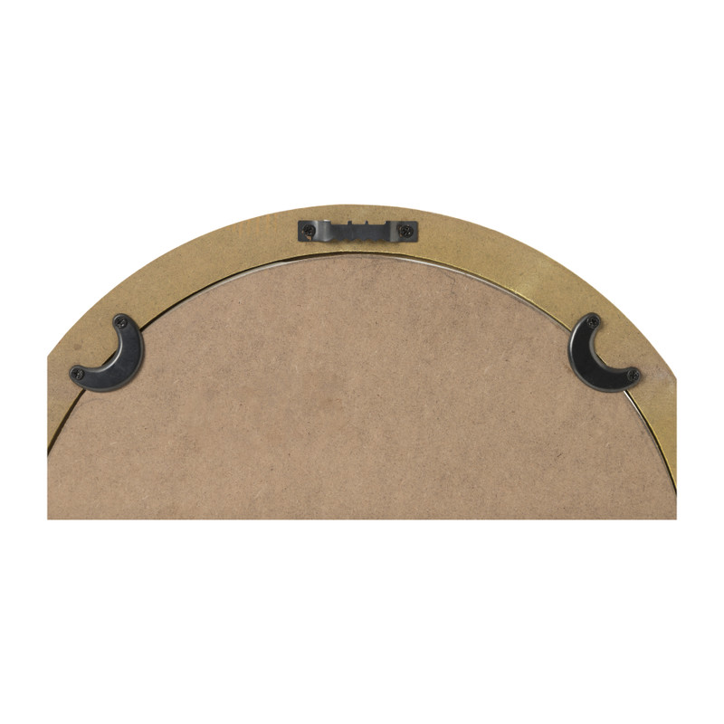 Spiegel geblokt rond - roze/oranje - ø30 cm