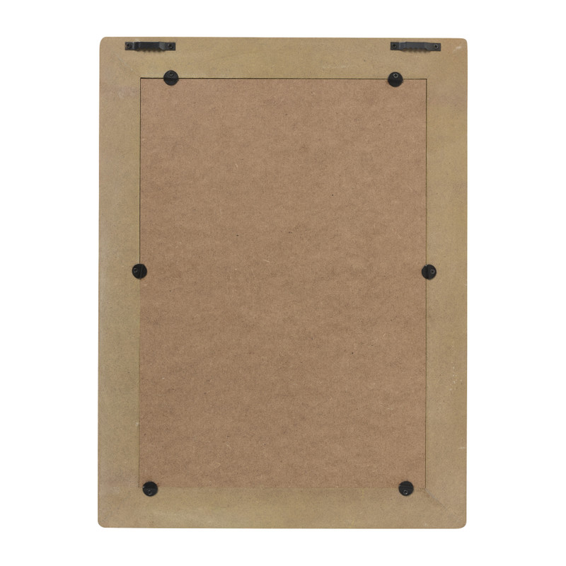 Spiegel gestreept rechthoek - paars/oranje - 40x30 cm