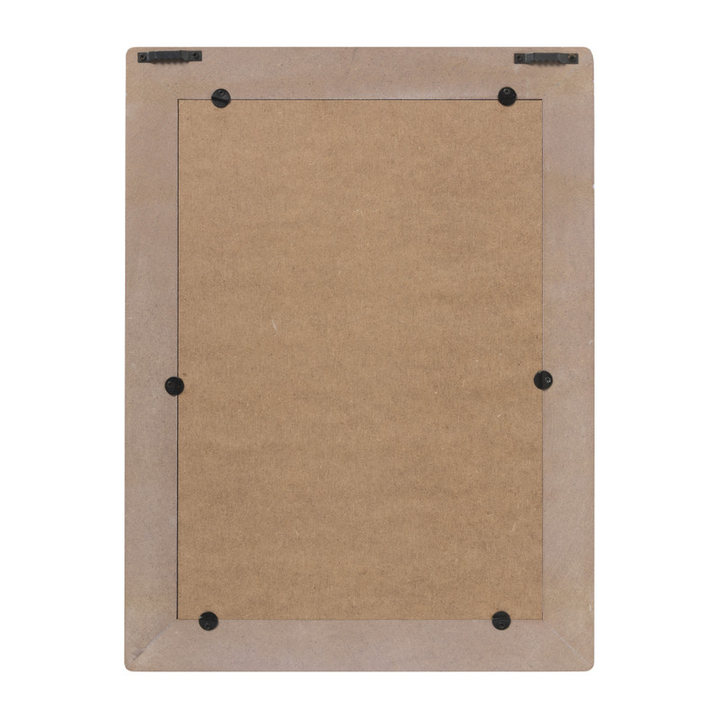 Spiegel gestreept rechthoek - paars/roze - 40x30 cm