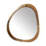 Spiegel organic driehoek - acaciahout - 78x67 cm