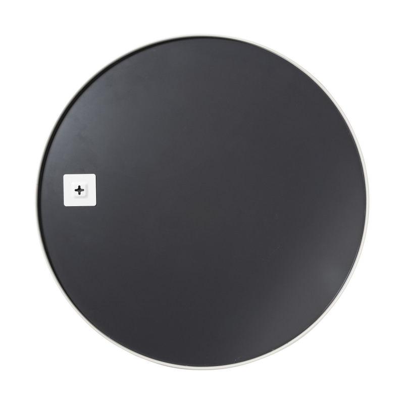 Ronde spiegel met beige lijst - ø70 cm