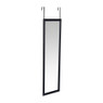 Spiegel deurhanger - zwart - 30x120 cm