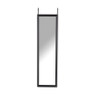 Spiegel deurhanger - zwart - 30x120 cm