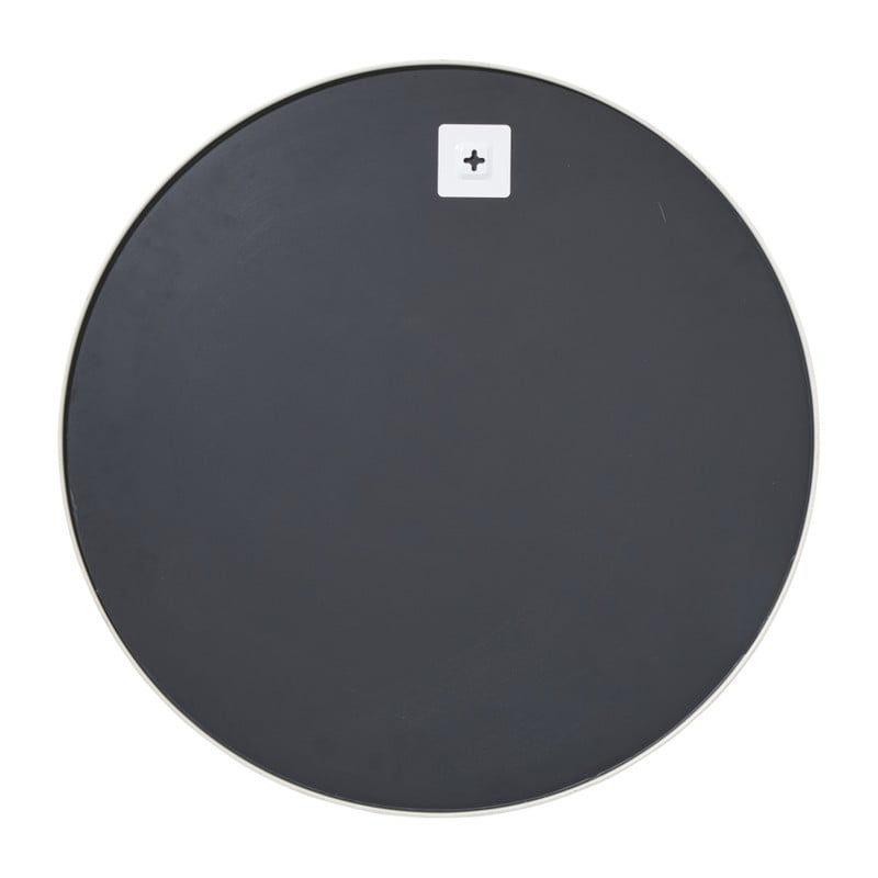 Ronde spiegel met beige lijst - ø60 cm