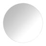Ronde spiegel met beige lijst - ø80 cm