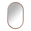 Spiegel ovaal - bruin - 60x100 cm