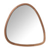 Spiegel organic driehoek - bruin - 69x73 cm 