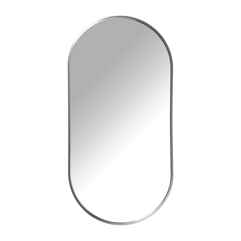 Spiegel Hylton ovaal - zilver - 40x80 cm 