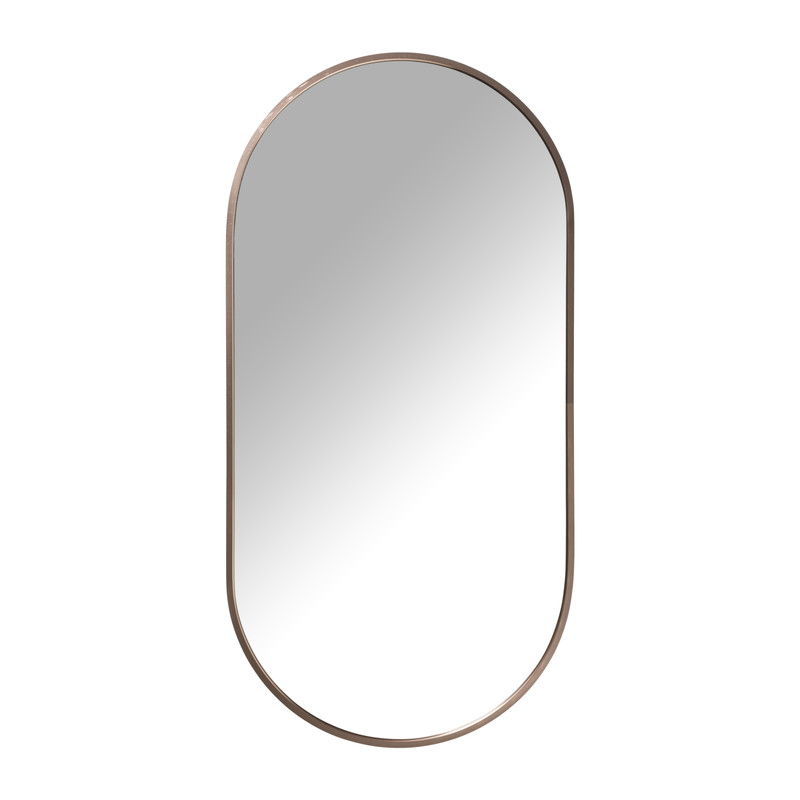 Spiegel hylton ovaal - rose goud - 40x80 cm 