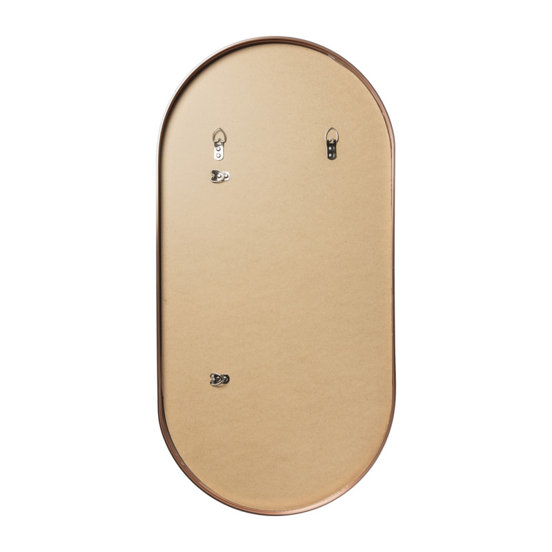 Spiegel hylton ovaal - rose goud - 40x80 cm 