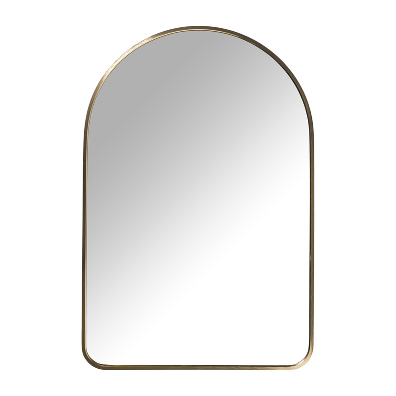 Achternaam Voorwaarde trimmen Spiegel hytlon ronde top - goud - 50x75 cm | Xenos